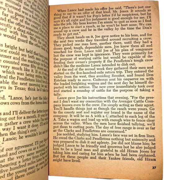 1950 Vengeance Valley by Paul Evan Lehman Western Pulp Fiction Classic - Picture 7 of 10